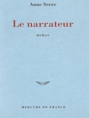 cover image of Le narrateur